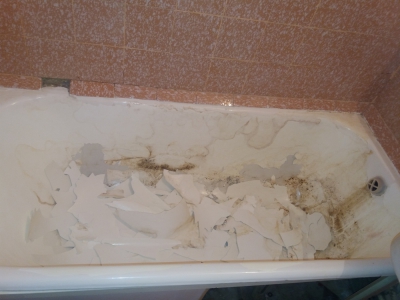 Восстановление чугунной ванны акрилом в Киеве